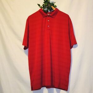 Ben Hogan. Men's Golf Polo. Size XL. Gorgeous Red Stripes. EUC